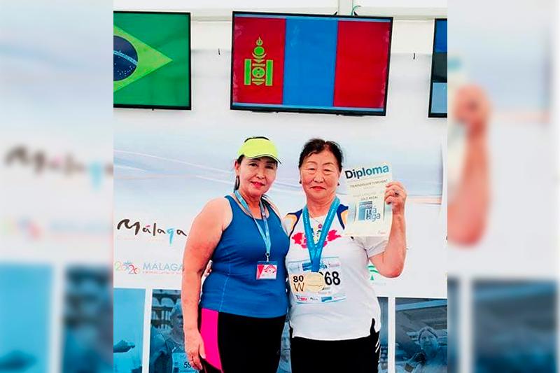 80-летняя монголка стала чемпионкой мира по легкой атлетике