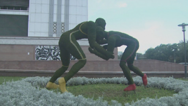 Фестиваль скульптур проходит в Алматы