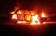 В Костанае сегодня ночью сгорел автомобиль