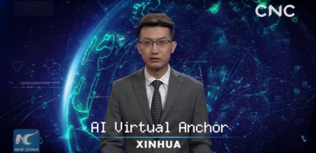 Первый виртуальный телеведущий дебютировал в Китае