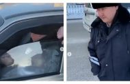 Пьяный сотрудник полиции устроил ДТП в Астане (видео)