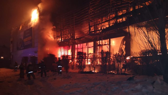 Пожар в офисе стройкомпании: сгорело 1500 квадратных метров