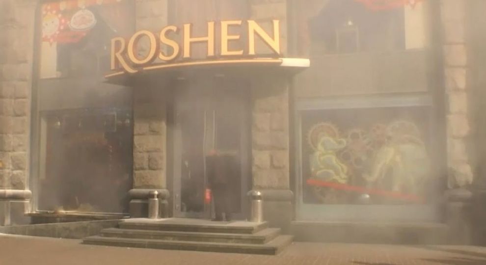 Магазины компании Порошенко подожгли в Киеве
