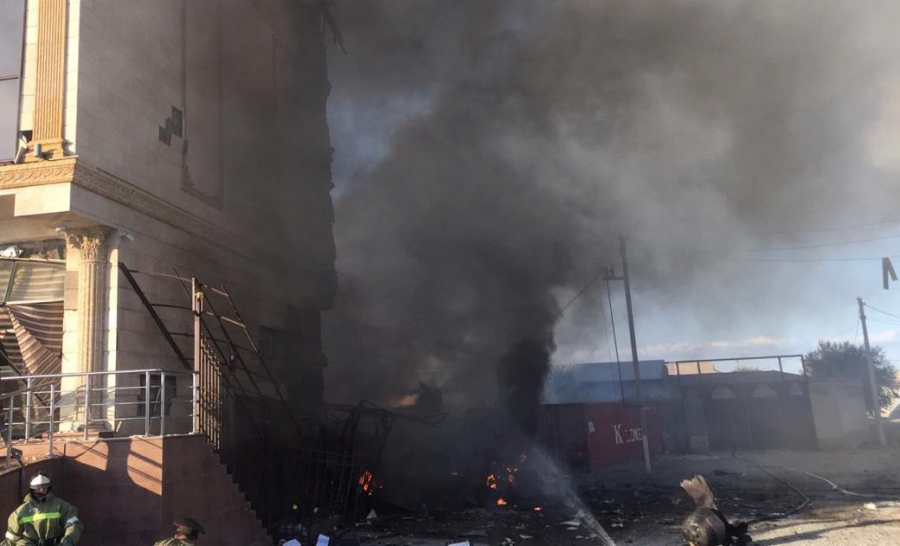 Взрыв в Туркестане: пострадали четыре человека
