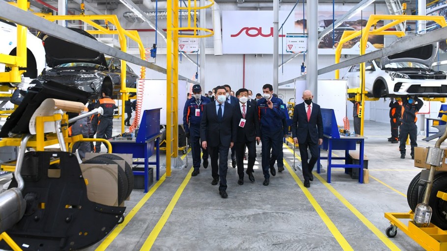 Премьер-министр РК дал старт производству автомобилей KIA в Костанае