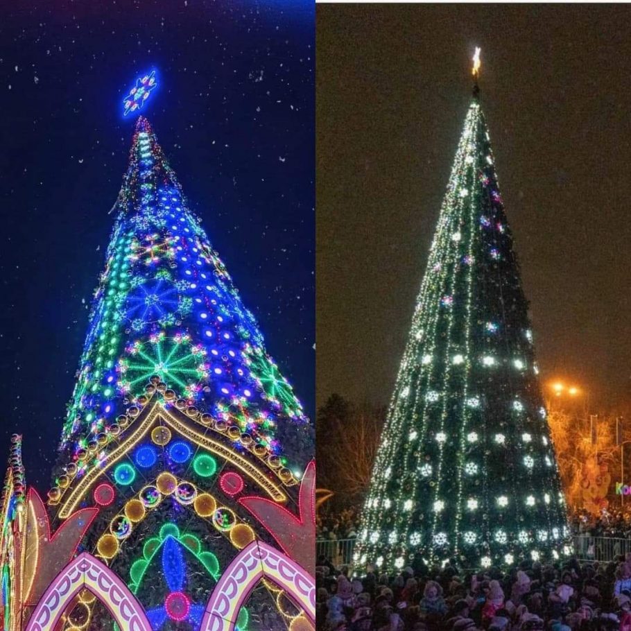 Аким Костаная ответил на критику горожан по поводу главной новогодней елки области