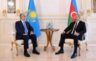Токаев встретился с президентом Азербайджана Ильхамом Алиевым