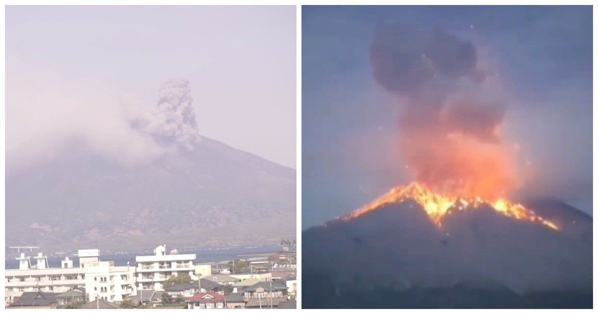 В Японии произошло извержение вулкана Сакурадзима
