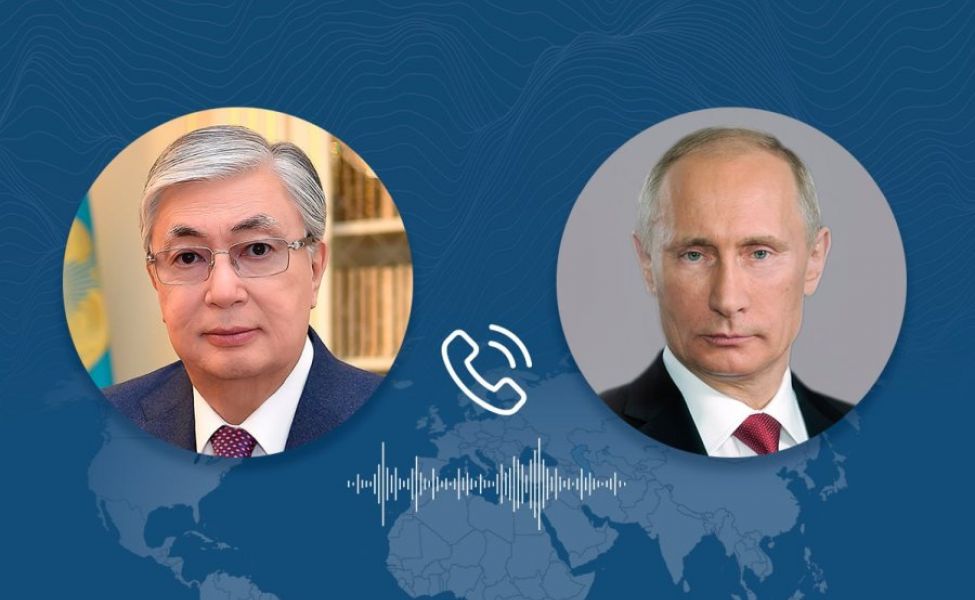 Президент Токаев провёл телефонный разговор с президентом Путиным