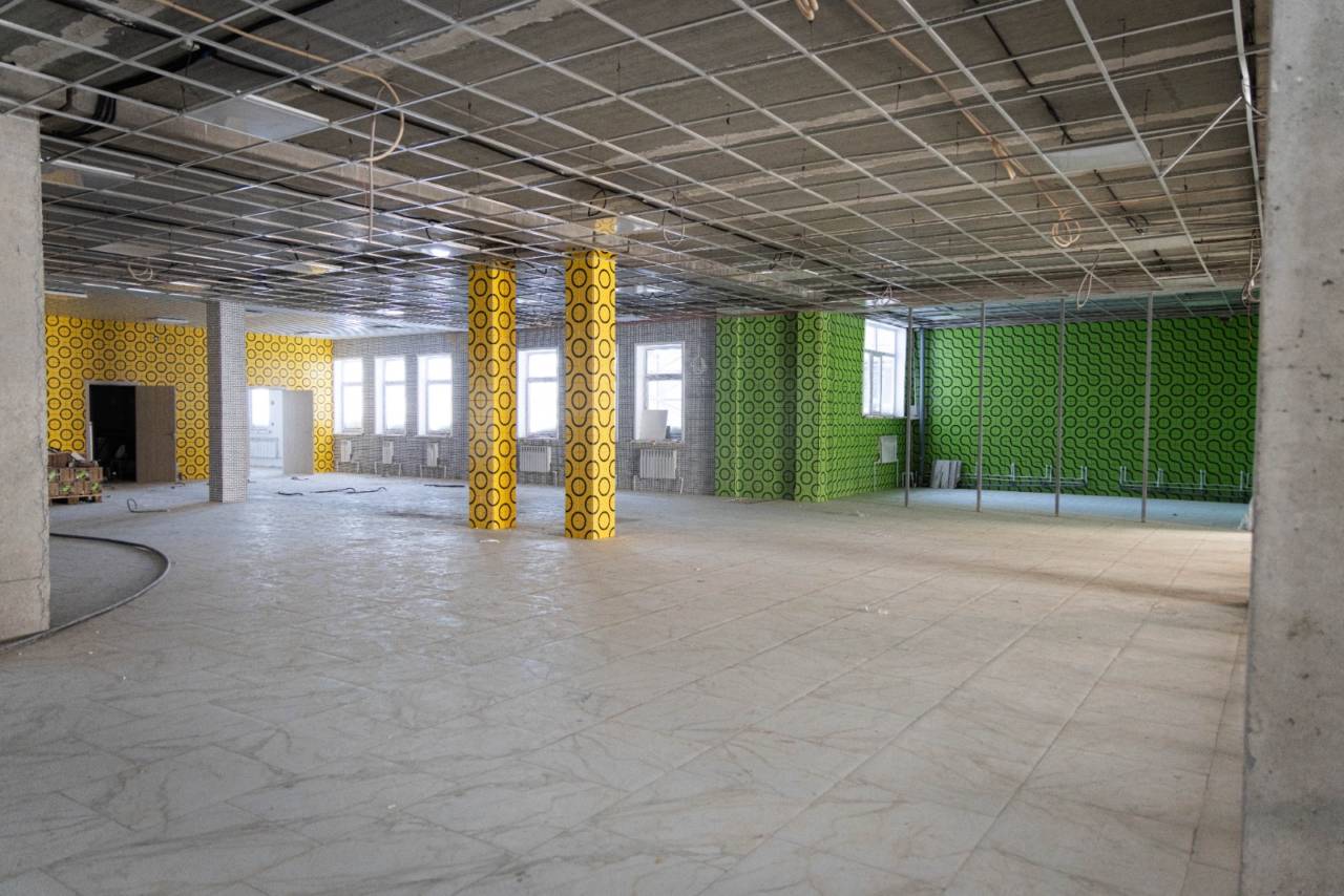 Крыша спортзала