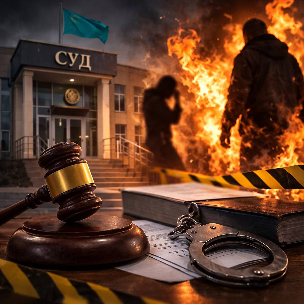 В Костанайском районе мужчину приговорили к 5 годам колонии за поджог женщины