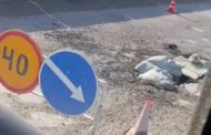 На Аятском мосту в Костанайской области образовалась сквозная дыра