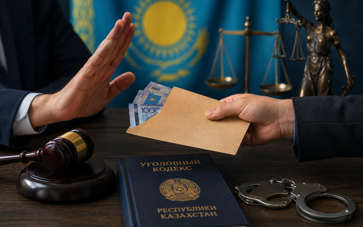 В Казахстане хотят ввести уголовную ответственность за обещание дать взятку
